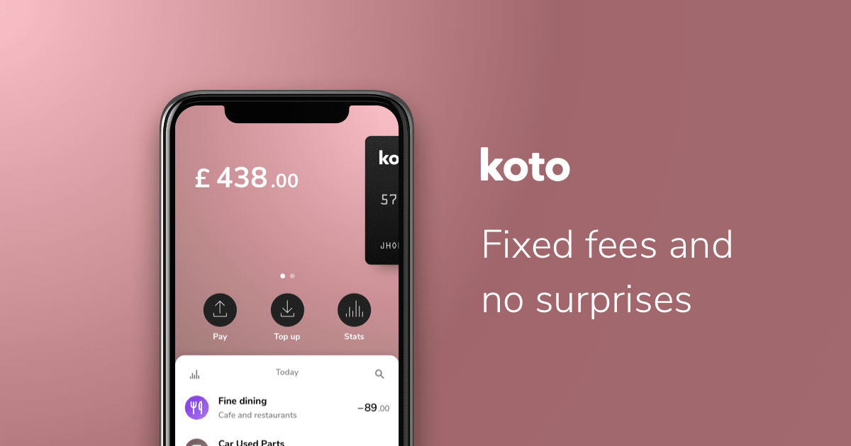 koto - Fixed fees and no surprises